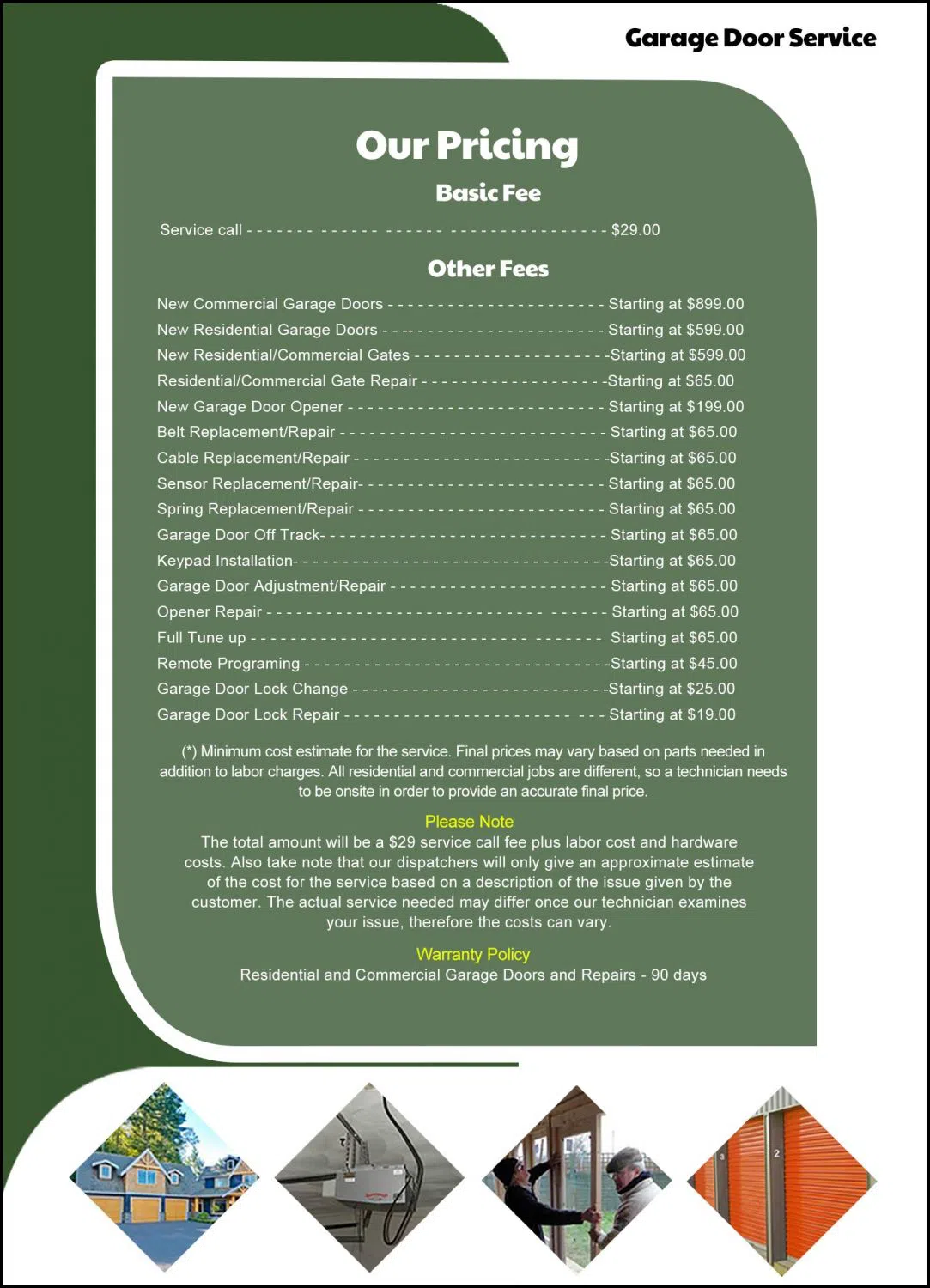 Metro Garage Doors Columbia, MD 410-629-3096